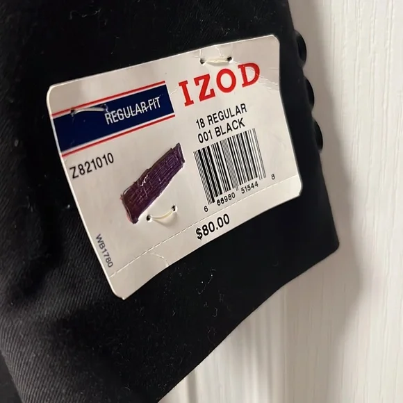 Izod boys black blazer NWT